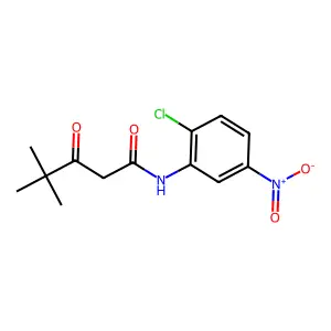 N-(2-Chloro-5-nitrophenyl)-4,4-dimethyl-3-oxopentanamide structure