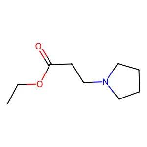 Ethyl 1-pyrrolidinepropanoate structure