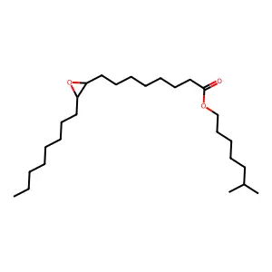 Isooctyl epoxyoctadecanoate structure