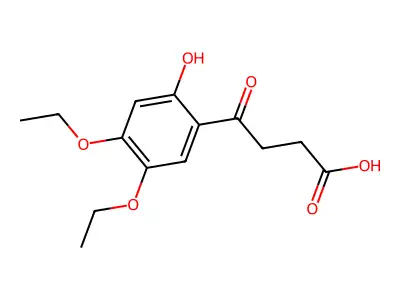 3-(2'-Hydroxy-4',5'-diethoxybenzoyl)propionic acid structure