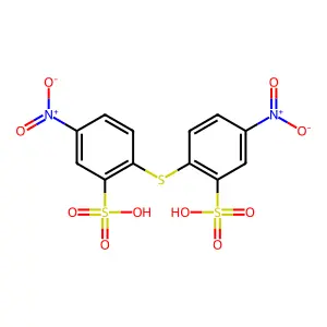 Benzenesulfonic acid, 2,2'-thiobis(5-nitro- structure