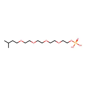 3,6,9,12-Tetraoxahexadecan-1-ol, 15-methyl-, dihydrogen phosphate structure