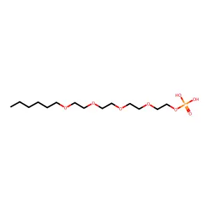 3,6,9,12-Tetraoxaoctadecan-1-ol, dihydrogen phosphate structure
