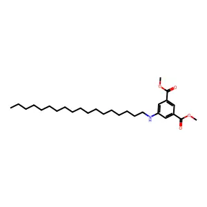 1,3-Benzenedicarboxylic acid, 5-(octadecylamino)-, 1,3-dimethyl ester structure