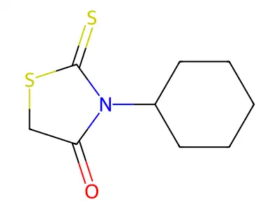 Rhodanine, 3-cyclohexyl- structure