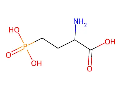 2-Amino-4-phosphonobutanoic acid structure