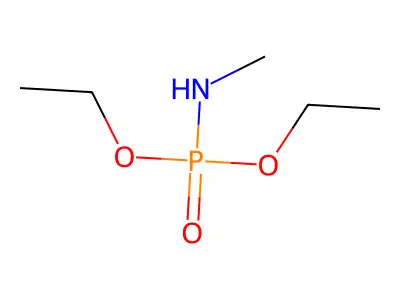 Diethyl methylamidophosphate structure