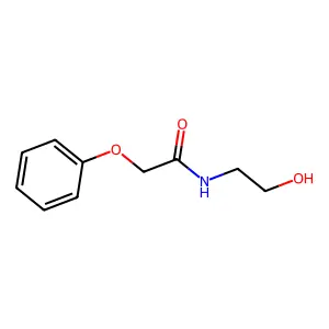 N-(2-hydroxyethyl)-2-phenoxyacetamide structure