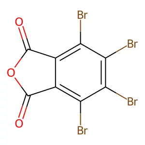 Tetrabromophthalic anhydride structure