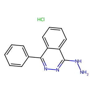 Phthalazine, 1-hydrazino-4-phenyl-, hydrochloride structure
