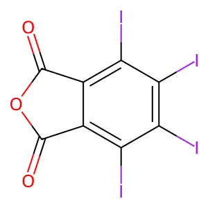1,3-Isobenzofurandione, 4,5,6,7-tetraiodo- structure