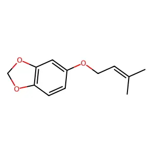 1,3-Benzodioxole, 5-((3-methyl-2-butenyl)oxy)- structure