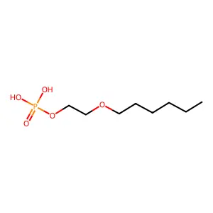 Ethanol, 2-(hexyloxy)-, 1-(dihydrogen phosphate) structure