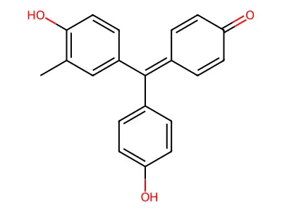 4-((4-Hydroxy-3-methylphenyl)(4-hydroxyphenyl)methylene)cyclohexa-2,5-dien-1-one structure