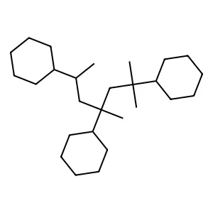 Cyclohexane, 1,1',1''-(1,1,3,5-tetramethyl-1,3,5-pentanetriyl)tris- structure