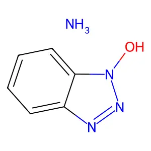 1H-Benzotriazole, 1-hydroxy-, ammonium salt (1:1) structure