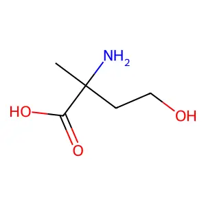 2-Amino-4-hydroxy-2-methylbutanoic acid structure