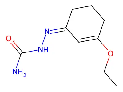 [(3-Ethoxycyclohex-2-en-1-ylidene)amino]urea structure