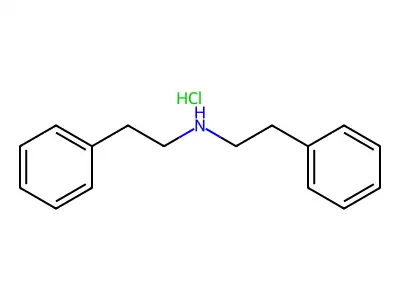 Diphenethylamine, hydrochloride structure