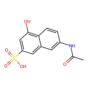 2-Naphthalenesulfonic acid, 7-(acetylamino)-4-hydroxy- structure