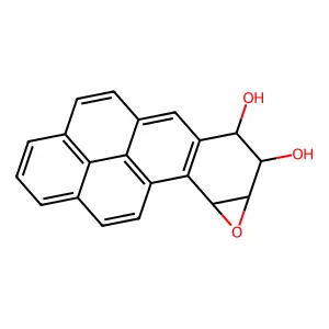 syn-(-)-Benzo(a)pyrene-7,8-diol-9,10-oxide structure