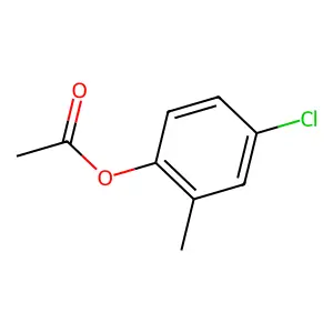 Phenol, 4-chloro-2-methyl-, acetate structure
