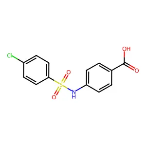 4-(((4-Chlorophenyl)sulfonyl)amino)benzoic acid structure