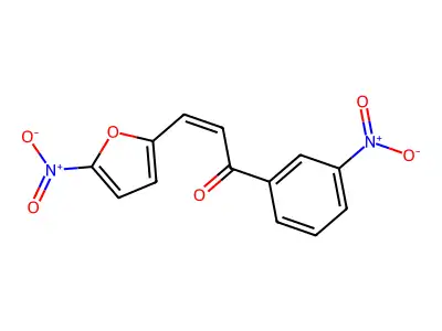 3-(5-Nitrofuran-2-yl)-1-(3-nitrophenyl)prop-2-en-1-one structure