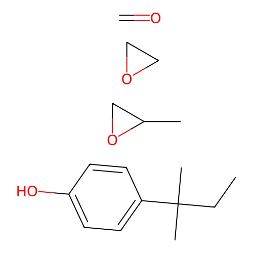 Formaldehyde;4-(2-methylbutan-2-yl)phenol;2-methyloxirane;oxirane structure