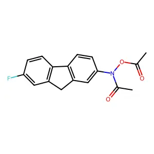 Acetamide, N-(acetyloxy)-N-(7-fluoro-9H-fluoren-2-yl)- structure