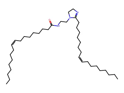N-[2-(2-heptadec-8-enyl-4,5-dihydroimidazol-1-yl)ethyl]octadec-9-enamide structure