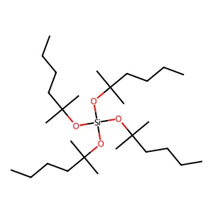 Silicic acid (H4SiO4), tetrakis(1,1-dimethylpentyl) ester structure