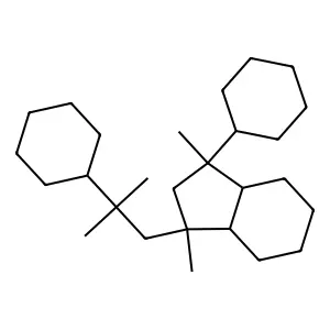 1H-Indene, 1-cyclohexyl-3-(2-cyclohexyl-2-methylpropyl)octahydro-1,3-dimethyl- structure