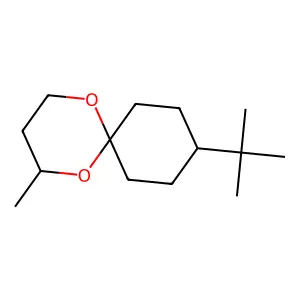 1,5-Dioxaspiro(5.5)undecane, 9-(1,1-dimethylethyl)-2-methyl- structure