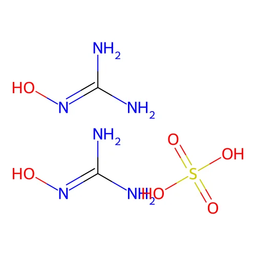 Guanidine, N-hydroxy-, sulfate (2:1) structure