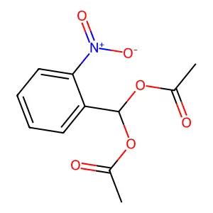 2-Nitrobenzylidene di(acetate) structure