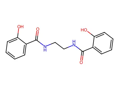 N,N'-1,2-Ethanediylbis(2-hydroxybenzamide) structure