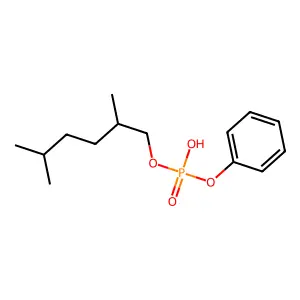 Phosphoric acid, mono(dimethylhexyl) monophenyl ester structure