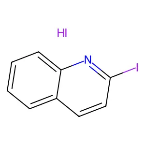 Quinoline, 2-iodo-, hydriodide (1:1) structure