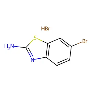 2-Benzothiazolamine, 6-bromo-, hydrobromide (1:1) structure