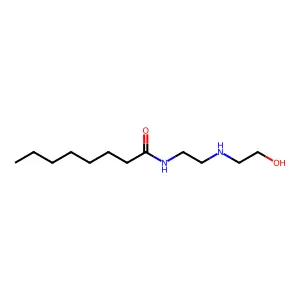 N-(2-((2-hydroxyethyl)amino)ethyl)octanamide structure