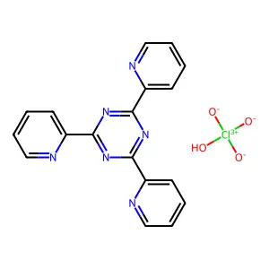 1,3,5-Triazine, 2,4,6-tri-2-pyridinyl-, perchlorate (1:1) structure