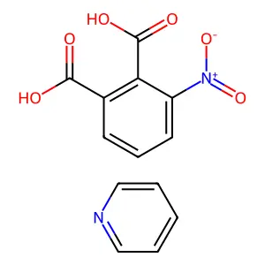 1,2-Benzenedicarboxylic acid, 3-nitro-, compd. with pyridine (1:1) structure