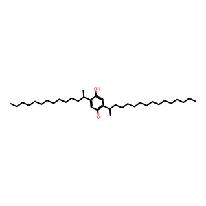1,4-Benzenediol, (1-methylpentadecyl)(1-methyltridecyl)- structure