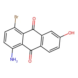 Aminobromohydroxy-9,10-anthracendione structure