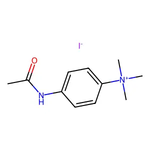 Ammonium, (p-acetamidophenyl)trimethyl-, iodide structure