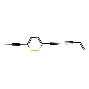 3-(5-Hexene-1,3-diyn-1-yl)-6-(1-propyn-1-yl)-1,2-dithiin structure