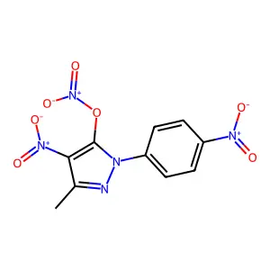 1H-Pyrazol-5-ol, 3-methyl-4-nitro-1-(4-nitrophenyl)-, 5-nitrate structure