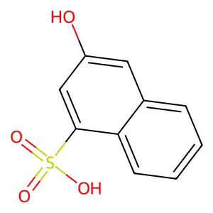 3-Hydroxynaphthalenesulfonic acid structure