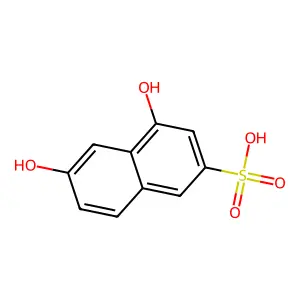 1,7-Dihydroxynaphthalene-3-sulfonic acid structure